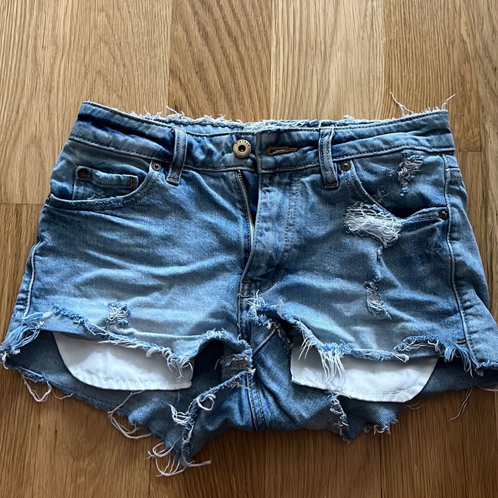 Denim shorts